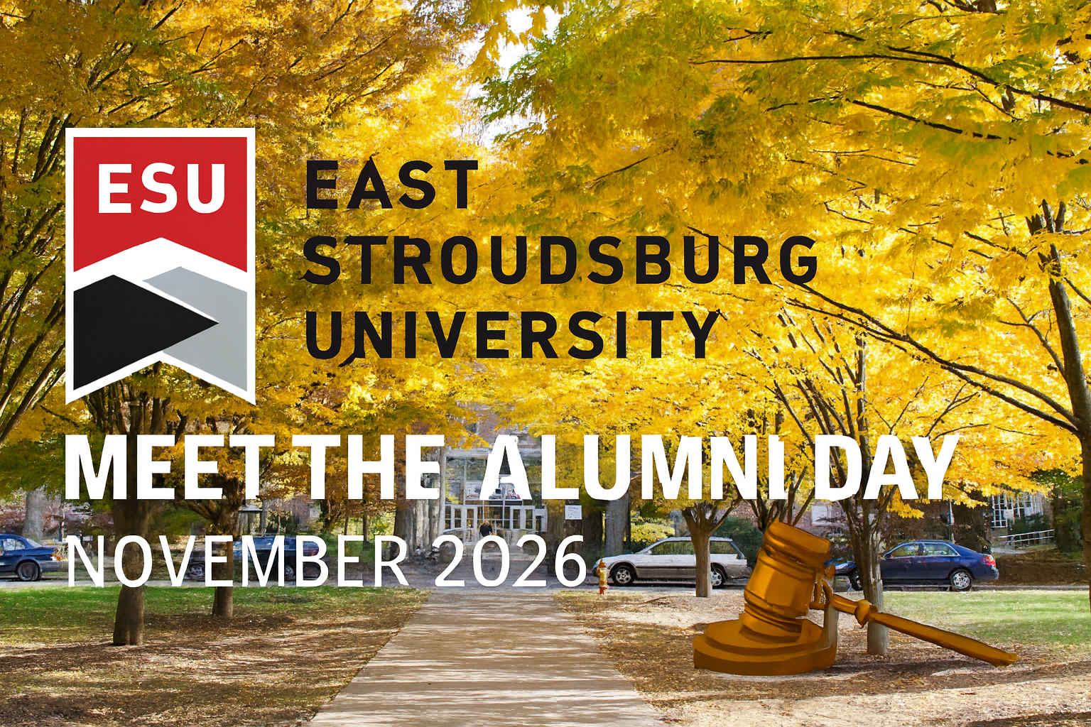 East Stroudsburg University Meet the Alumni Day, November 2026, on a fall campus